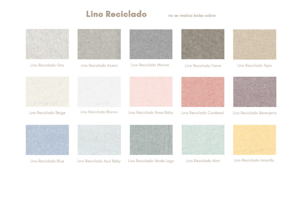 Linos reciclados materiales